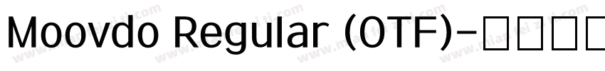 Moovdo Regular (OTF)字体转换